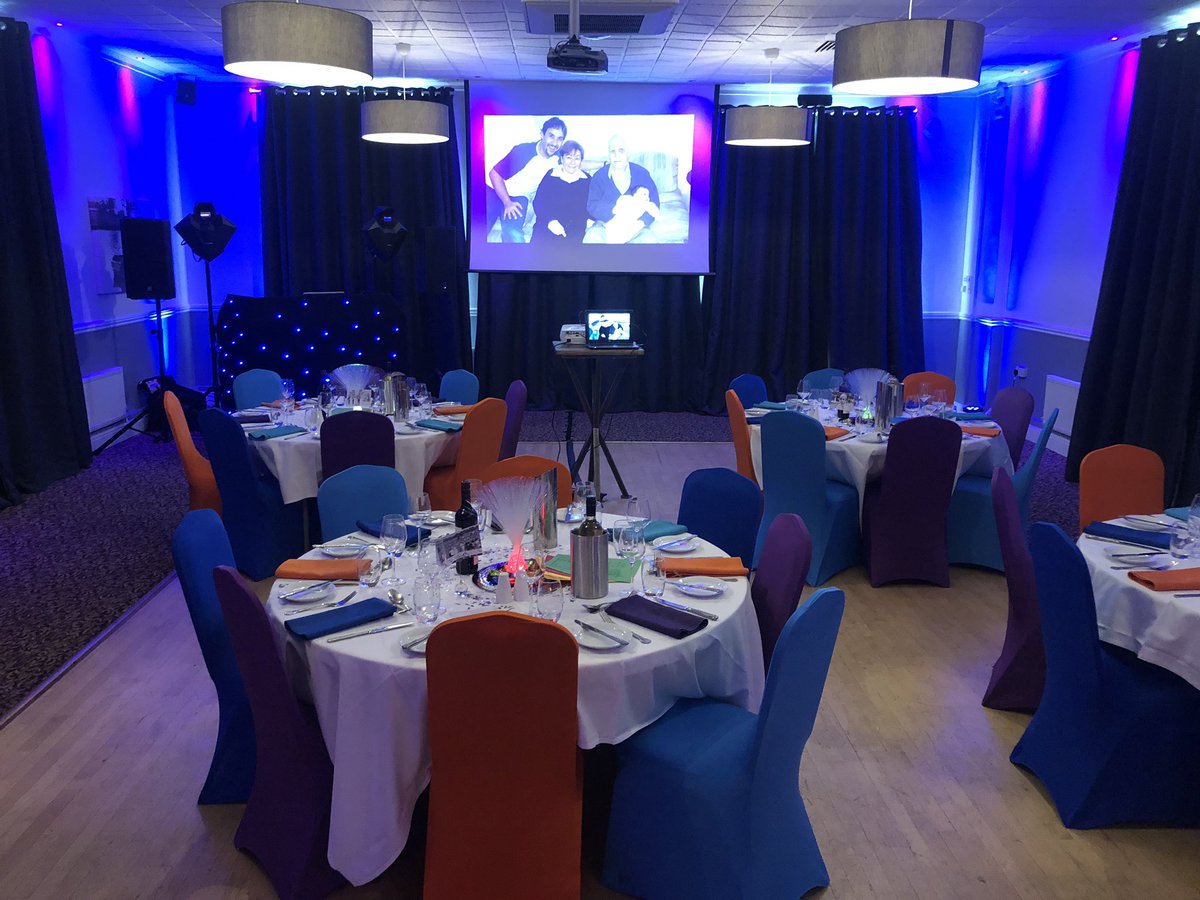 WicksteedPav's tweet photo. The terrace suite looking all colourful for tonight’s Wedding Anniversary ... with our friends from @BigBopperEnts #party #wicksteedpark #kettering #northants https://t.co/GpGAN7DknD