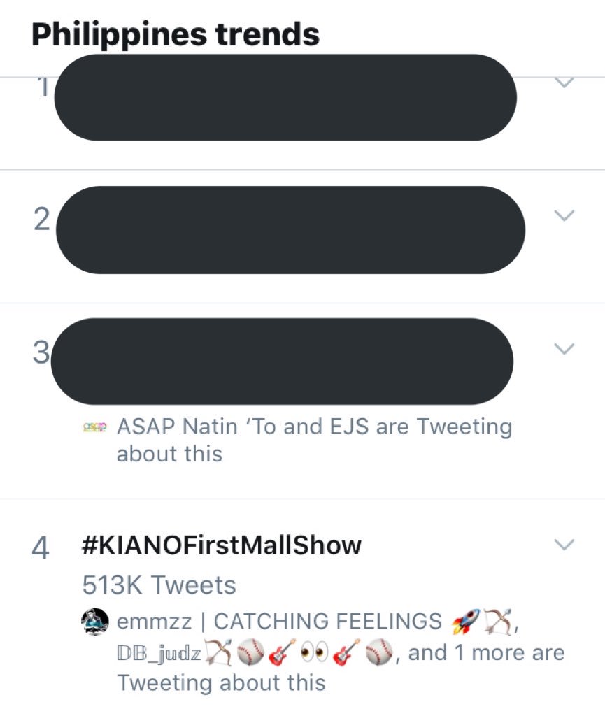 Half a million tweets!

#KIANOFirstMallShow
<a href="/iamginoroqueiv/">Gino Roque IV (personal account)</a> 
<a href="/_kiatakahashi/">Kiara Takahashi</a>