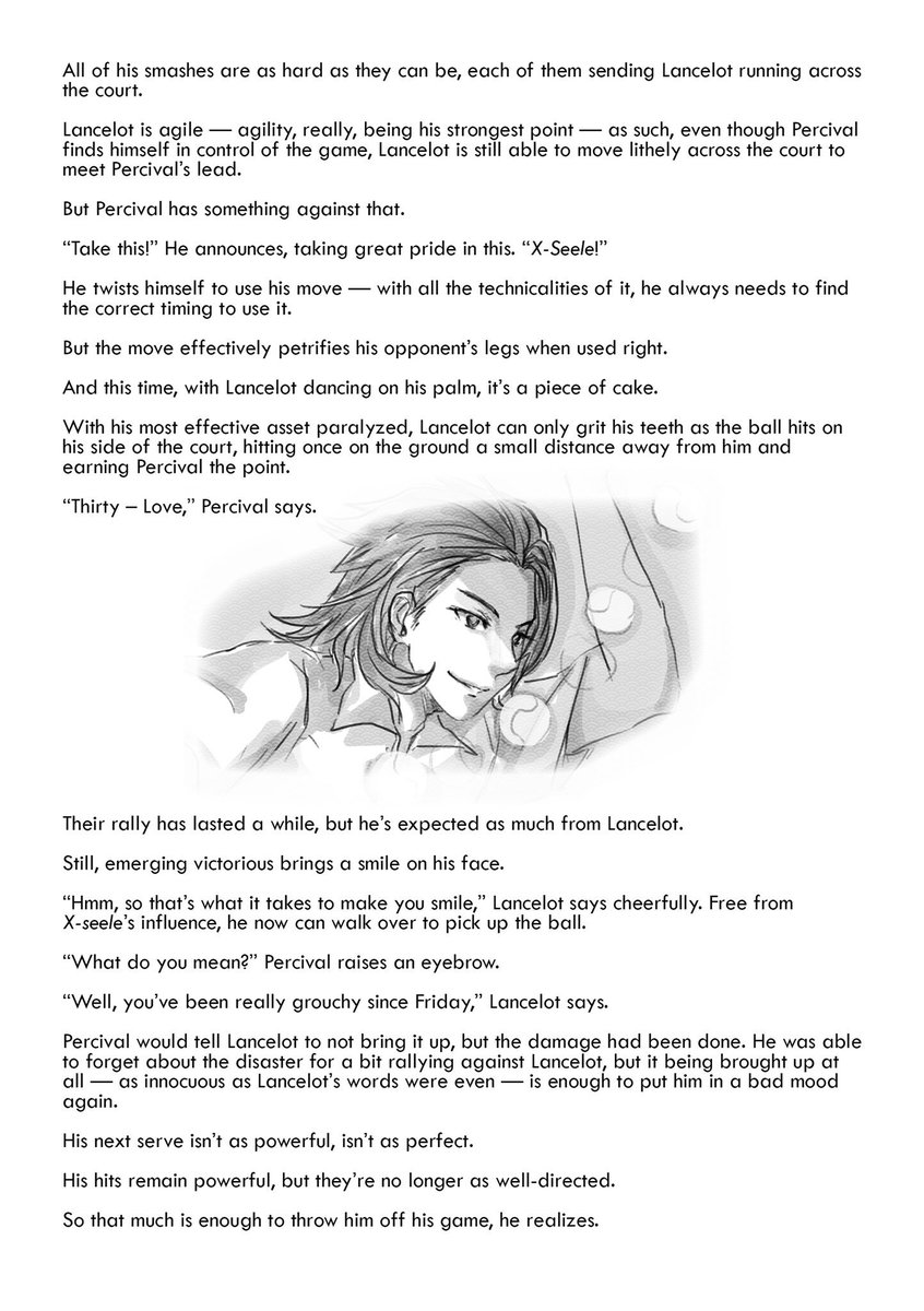 ukanomiyaki's tweet photo. A GRANBLUE FANTASY PR*NCE OF TENN*S AU
Coming to #comifuro13 #comifuro this September!!
Rating: G
Genre: Sports, friendship is magic
Characters/Pairing: Percival-centric, #VanePercy if you squint
IT’S MY FIRST DOUJIN!! Collaboration with @atanalerectida!! https://t.co/WAfKCQf6xF