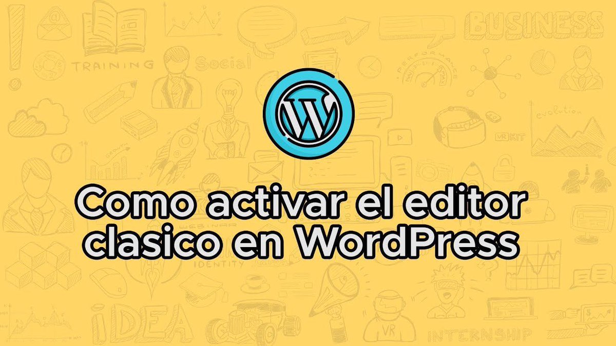 🚀 Cómo activar el editor clásico de #WordPress paso a paso

👉 buff.ly/2H7OGy9 vía <a href="/alvarofontela/">Alvaro Fontela</a> 

#tutorial #videotutorial