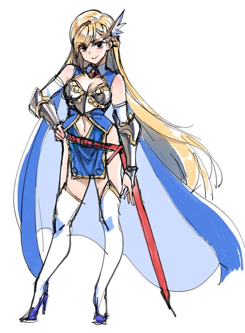 とりあえずキャラはこんな感じにしようかなあとむっちゃガンダムカラー… 