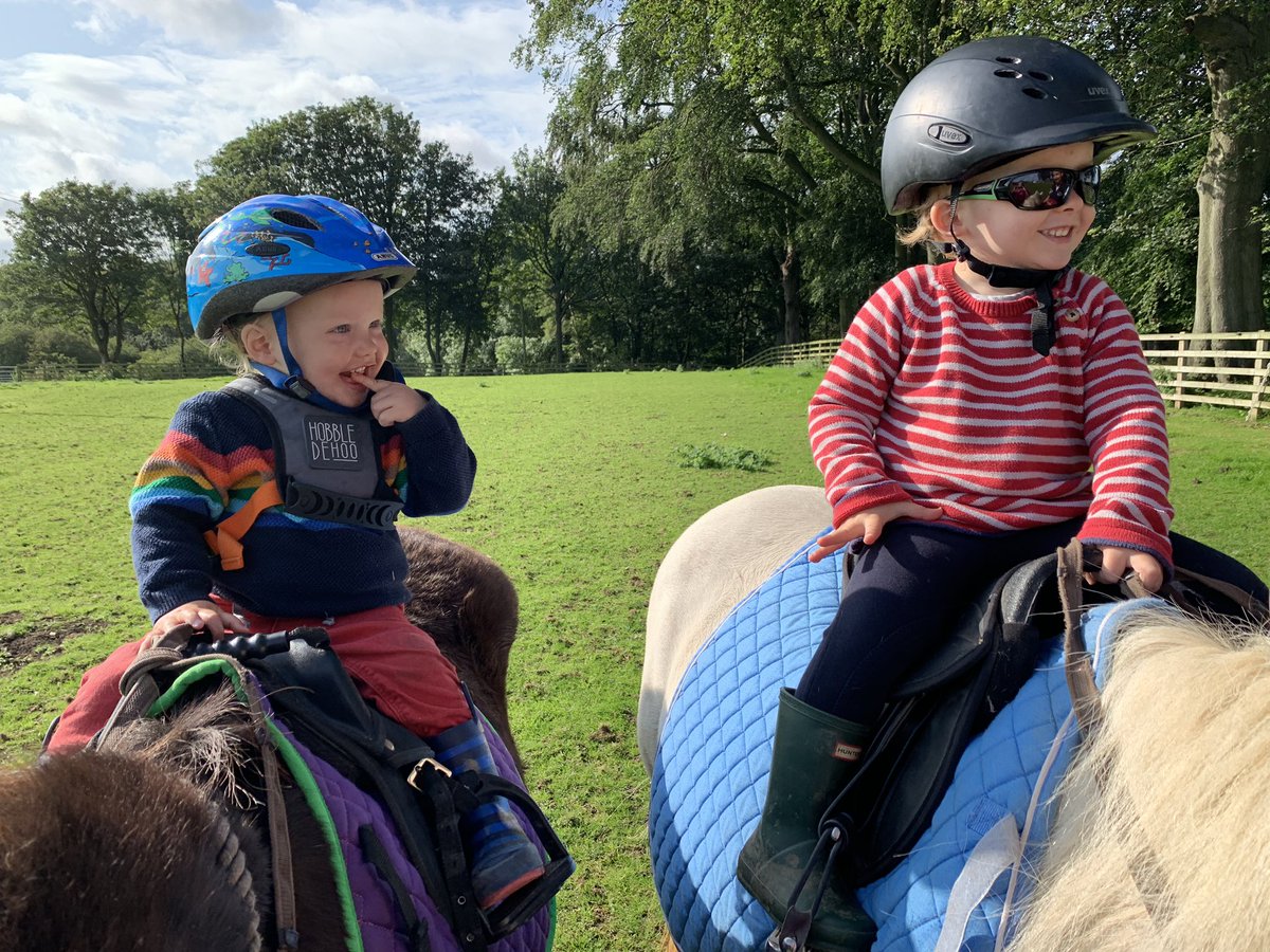 NACPritchard's tweet photo. The boys just LOVE #riding their #ponies, makes them so happy & teaches them so much! Much better for them than sitting in front of a #screen... #RooRocks #pony #ponyriding #outdoor #outdoorchildhood https://t.co/VYYxfss1FD