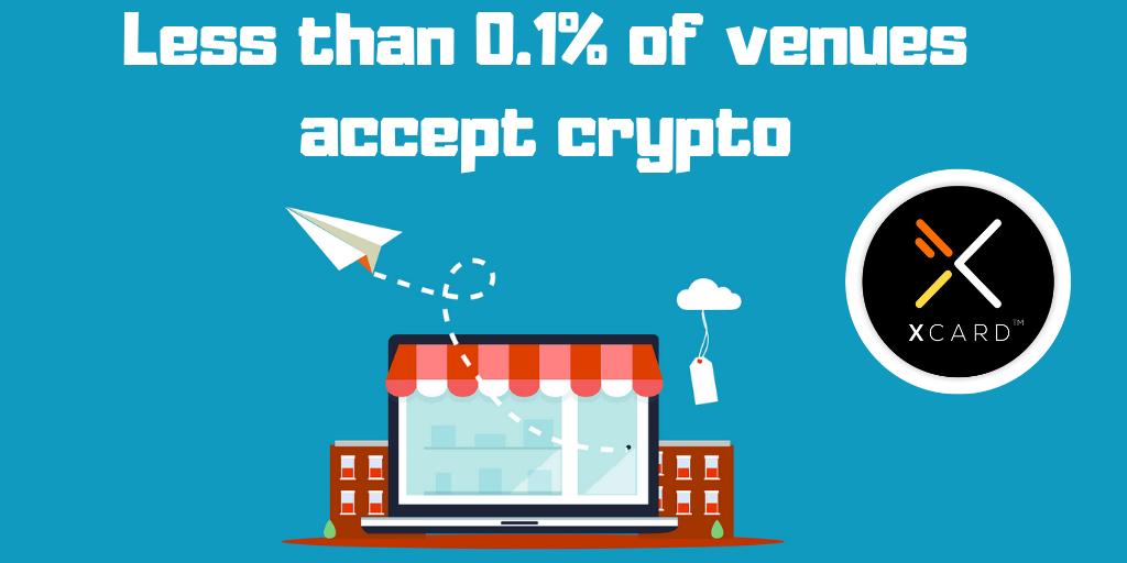 mobilumofficial's tweet photo. Do you know that less than 0.1% of venues worldwide accept crypto as a payment method? 

What if shops could receive payments in fiat currency while customers pay in any crypto they want, at the same time?
Meet XCARD!
#xcard #mbm #cryptocurrency #blockchain #fintech https://t.co/7bzOwHFR9D