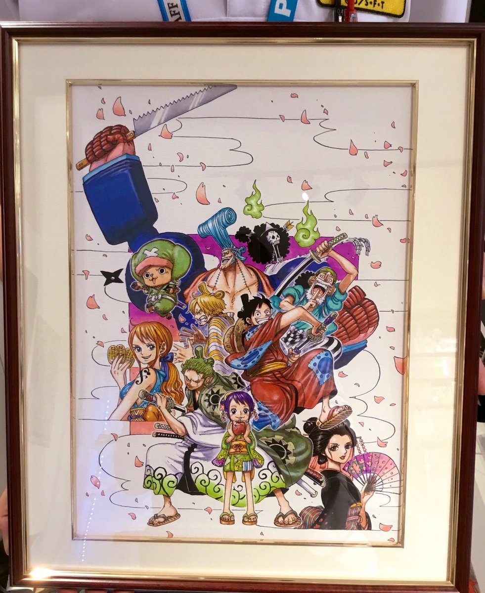 One Piece麦わらストア渋谷本店 V Twitter おすすめ 原画商品 One Piece 高級複製原画 Jc91巻カバーイラスト 28 000円 税 好評発売中 麦わらストア Onepiece