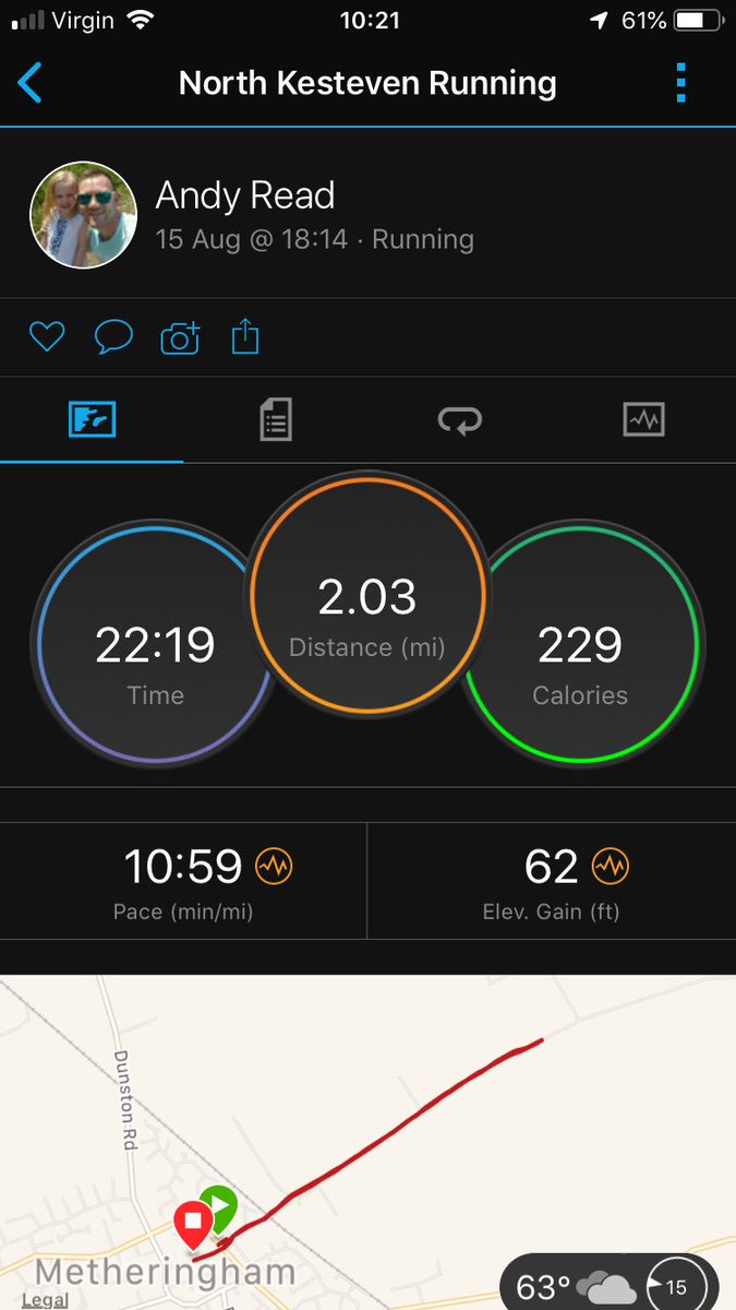 andyjread's tweet photo. Forgot to share this the other day. Nice steady 2 miles #running #loverunning #mentalhealth #runtofeelbetter https://t.co/jqHfxoy1k3