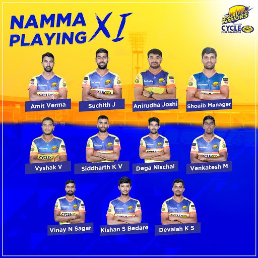 mysore_warriors's tweet photo. Here's how we line-up against @shivamoggalions for our second match of the campaign.
#MWvSL #GoWarriors #KPL8 #NammaKPL #KPLNoduGuru https://t.co/Dj02AqymCn