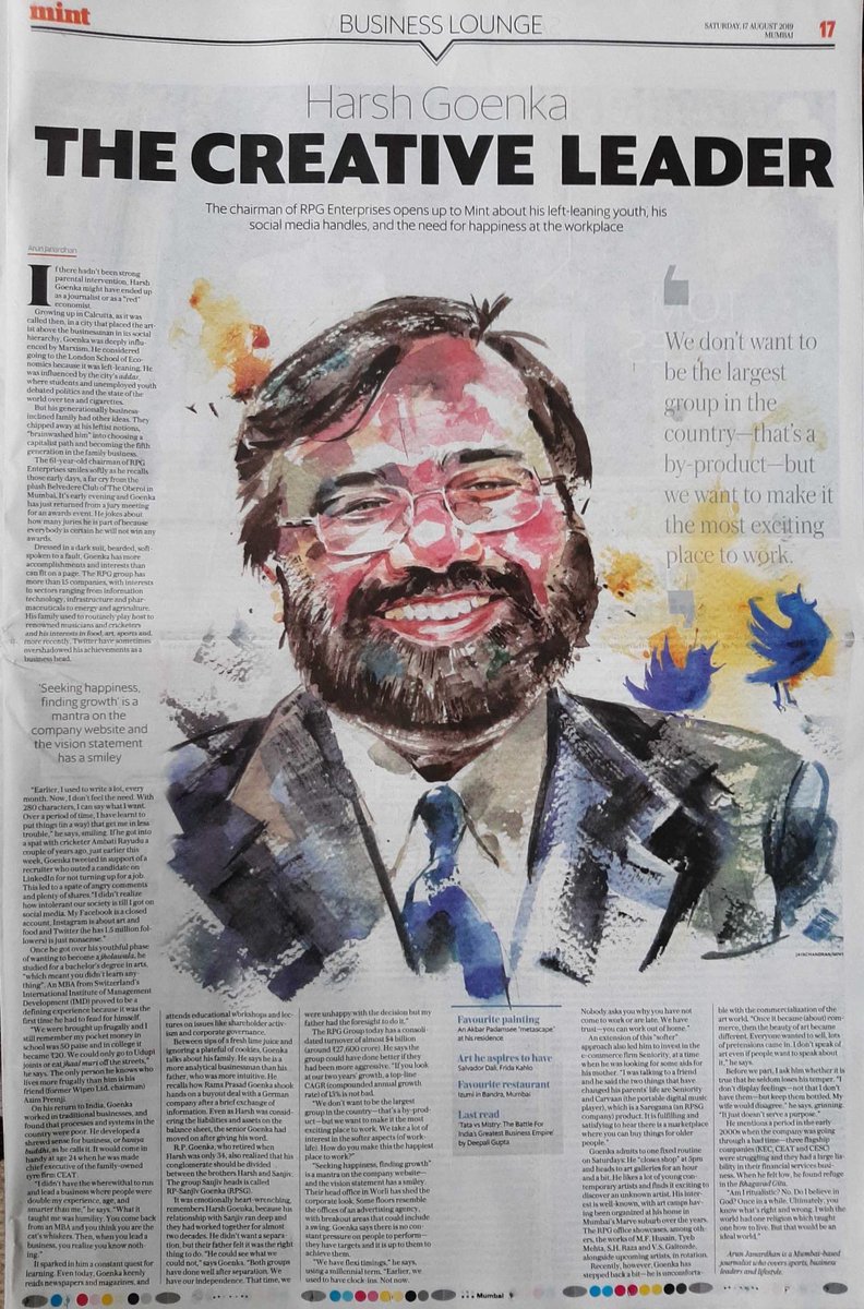 sumalya_adak's tweet photo. RPG group truly believes in empowering its own people and making the work place the most exciting where all of us look forward to come every Monday with full energy- our own people’s chairman drives this passionately to make this as the best workplace.@RPGEnterprises @hvgoenka https://t.co/9F7yprJ6or