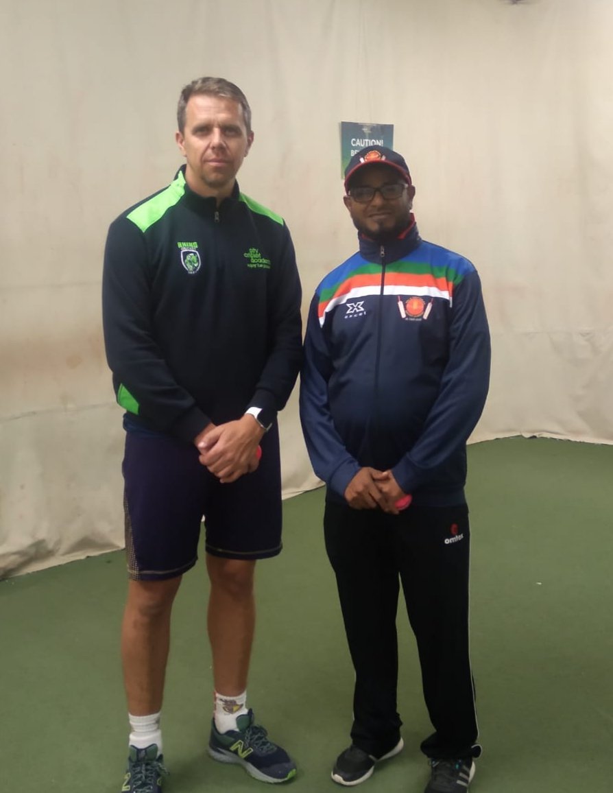 pccacademy2019's tweet photo. Team #PalandChatterjeeCricketAcademy's #MasterClass with #CarlCrowe,Former English First-Class Cricketer and Coach at @citycricket Academy ๐
Leicester-based biomechanist,Sir Crowe is presently working as a #SpinConsultant with @kkriders in #IPL https://t.co/AolFKWZia0