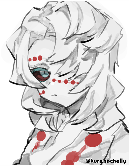 くらんさんがTwitterに投稿した累(鬼滅)(鬼滅の刃)のイラスト。
