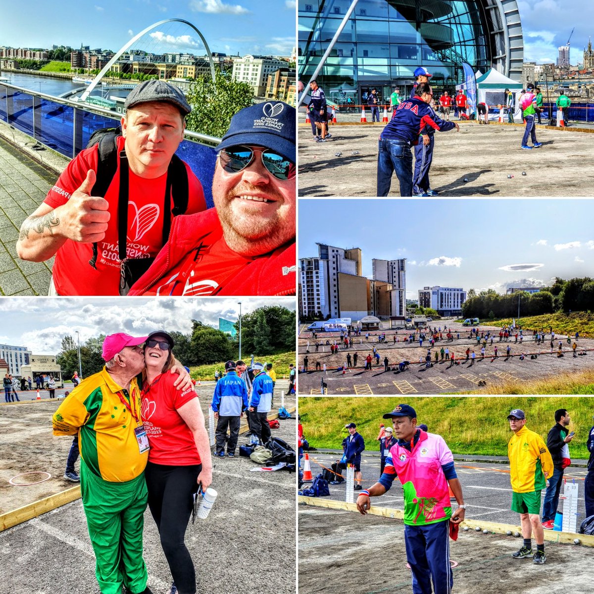 peterphones's tweet photo. Day 2 &amp; I'm at the #SageGateshead 
@WTGF_Games A massive turn out for #Petanque 
@WillSmit2376 @cellsolNE 
Awareness for organ donations.
https://t.co/2owemmNeKk
#WTG2019 #PassItOn #WorldTransplantGames
#Poweredbythegiftoflife 
#YesIDonate
Text WTG2019 to 70300 to give £3 https://t.co/kbgDLlHu3G