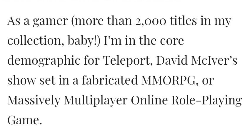 whereas when a show appeals to his personal demographic he makes no bones about declaring his excitement.(obvs i am in no way suggesting mciver doesnt deserve this star rating. hes a good comic / kind man / not the subject of this tweet)