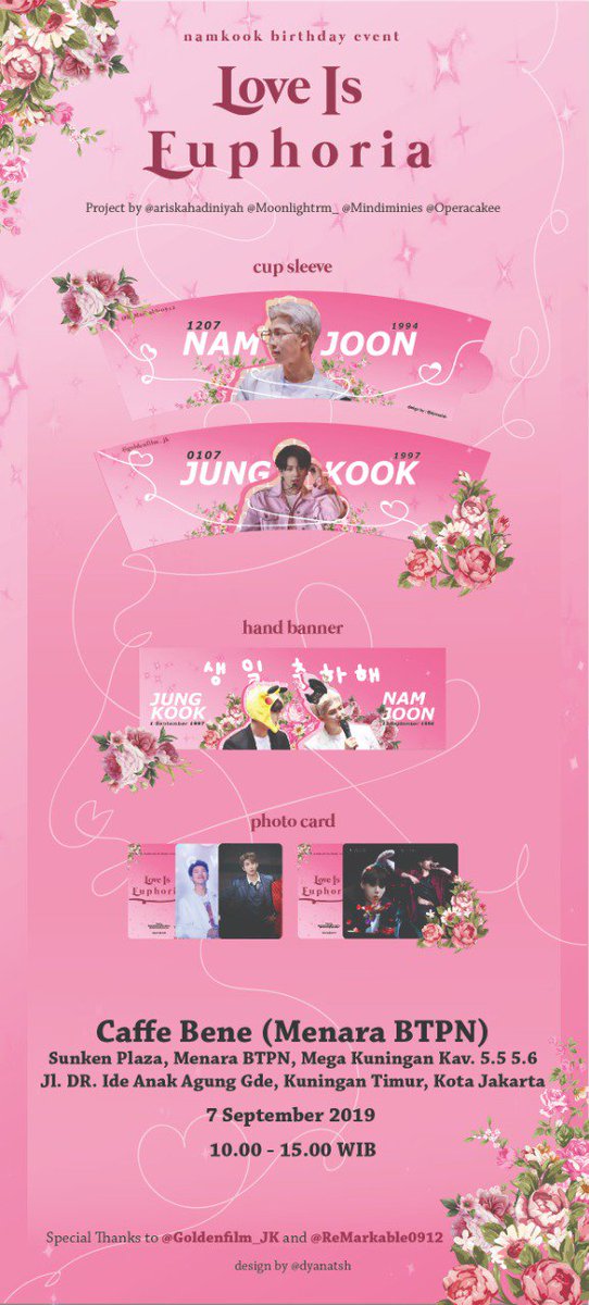 operacakee's tweet photo. 💜 | LOVE IS EUPHORIA |💜

@AriskaHadiniyah,@moonlightrm_ ,@mindiminies ,@operacakee

 📆Saturday, 7 Sept 2019
 ⏰10.00-15.00 wib
📍CAFFE BENE (Menara BTPN)

💜𝑺𝒑𝒆𝒄𝒊𝒂𝒍 𝒕𝒉𝒂𝒏𝒌𝒔 𝒕𝒐 @Goldenfilm_JK &amp; @ReMarkable0912 https://t.co/yXb0mySvCj