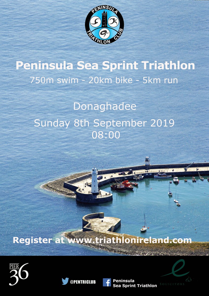 Just 3 weeks to the Peninsula Sea Sprint Triathlon in Donaghadee - entries still available at triathlonireland.com !