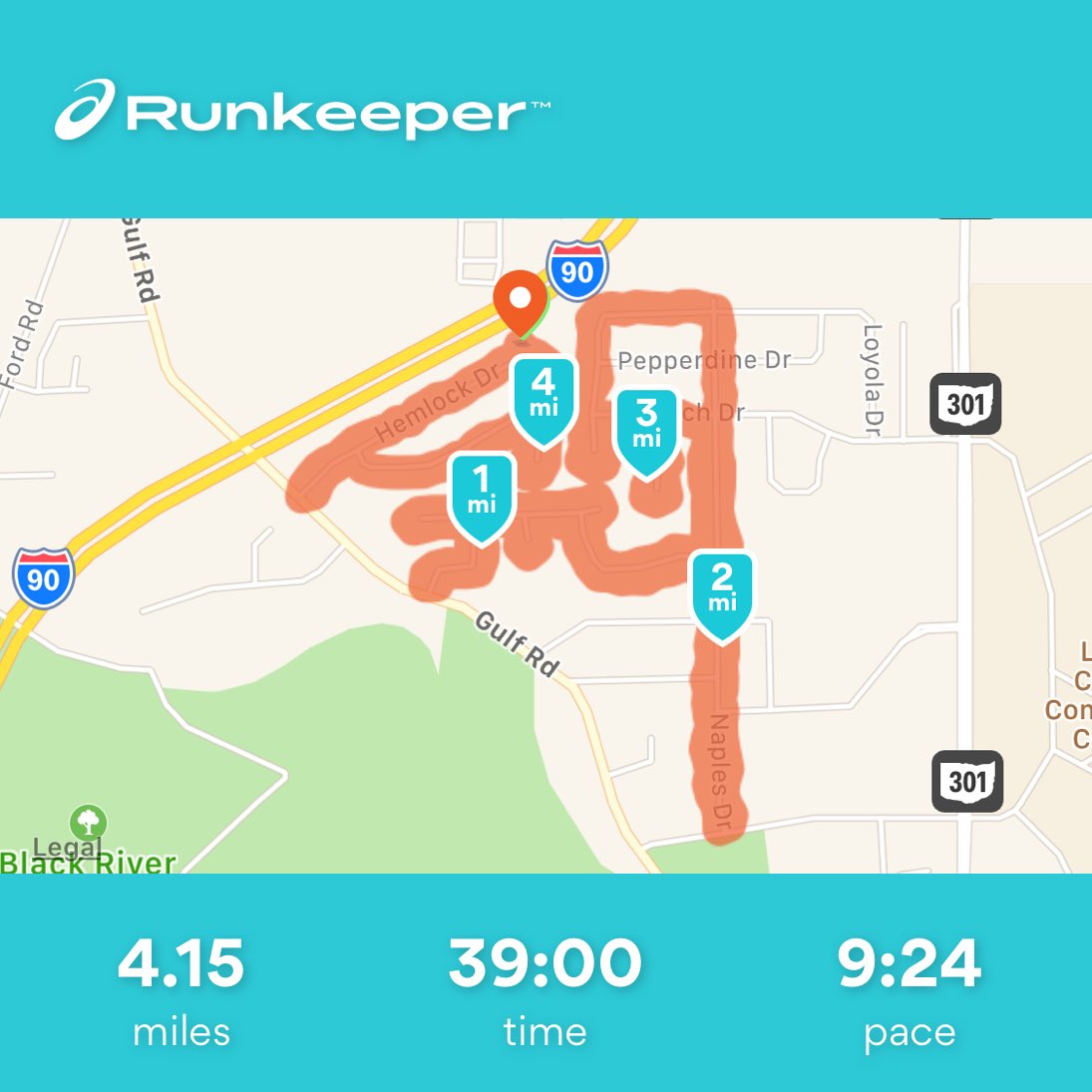 JNEM19's tweet photo. Thunderstorm....ok.....being chased by a skunk....NOPE.   That was a first. https://t.co/O1GbW8vhx0