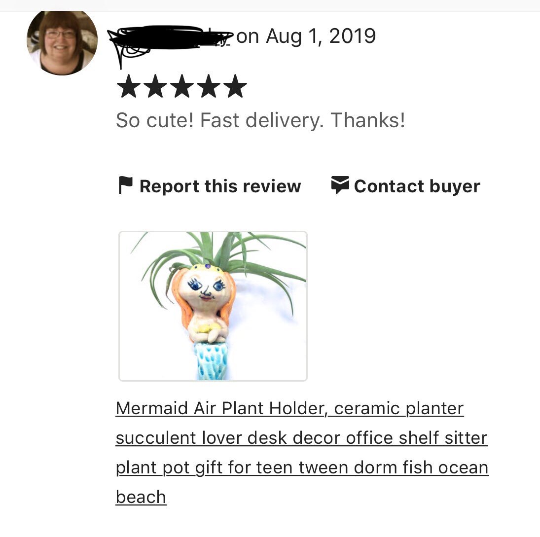 ZenCatPottery's tweet photo. Thanks for the great review! #mermaidplanter #succulove #succulentlove #succulentcity #succulentaddict @mezbourian #succulentgarden #plantlife #plantlove #succs #succielove #airplantlove #mermaidlove #5starreview https://t.co/Nvkf44qwmB