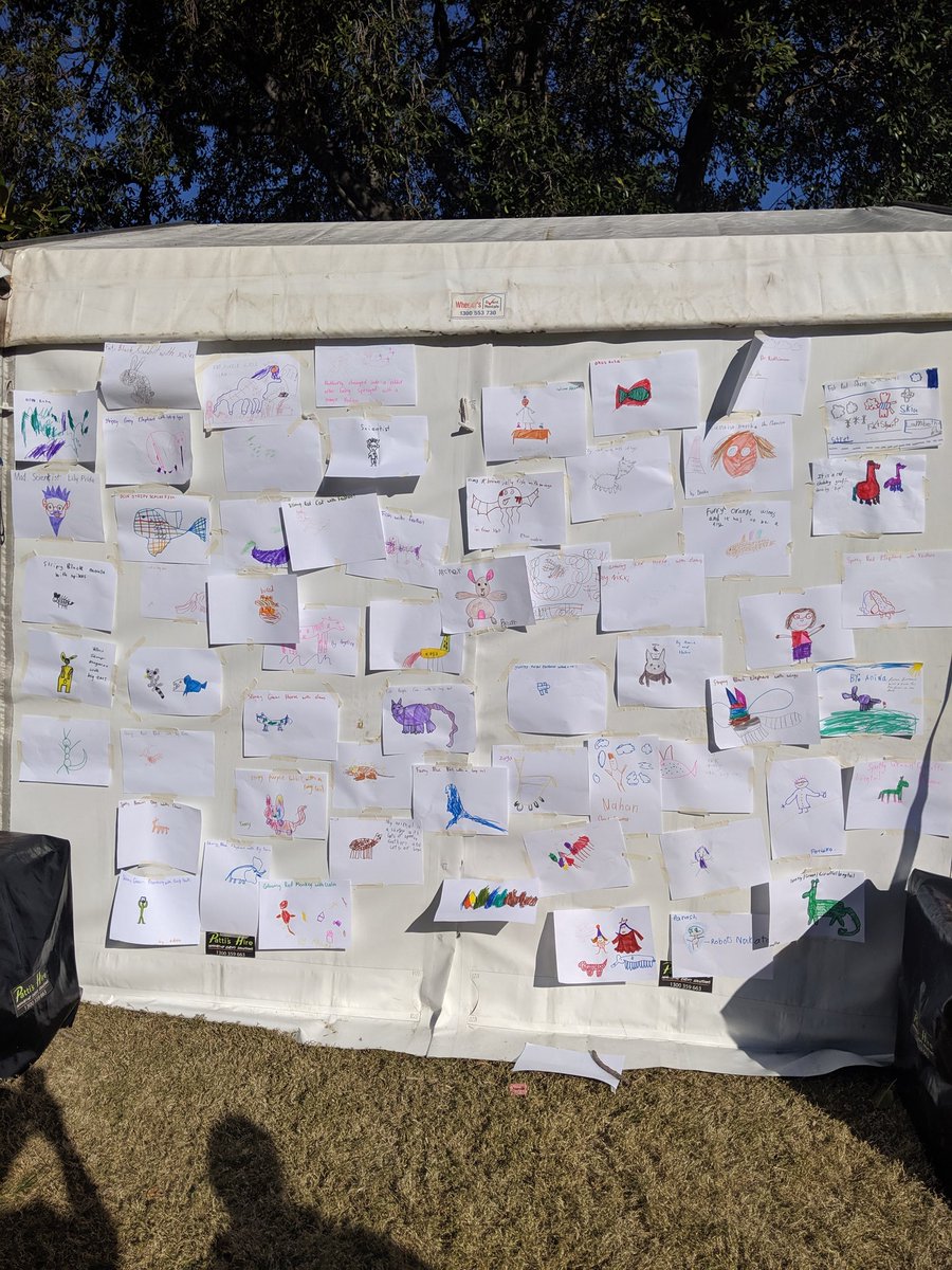 Huge thanks to @InspiringNsw <a href="/jackie_randles/">jackie randles</a> <a href="/FizzicsEd/">Fizzics Education</a> <a href="/austmus/">Australian Museum</a> <a href="/onegiantleapoz/">One Giant Leap Australia</a> <a href="/iGEM_usyd/">iGEM Sydney</a> <a href="/sydolympicpark/">Sydney Olympic Park</a> <a href="/all_isee/">I see</a> The Space Cowboy <a href="/MikeBartlettEdu/">Mike Bartlett</a> Australian Wildlife and all others who made the day. Pictured: iGEM's Draw Your Favourite Hybrid Animal Challenge!