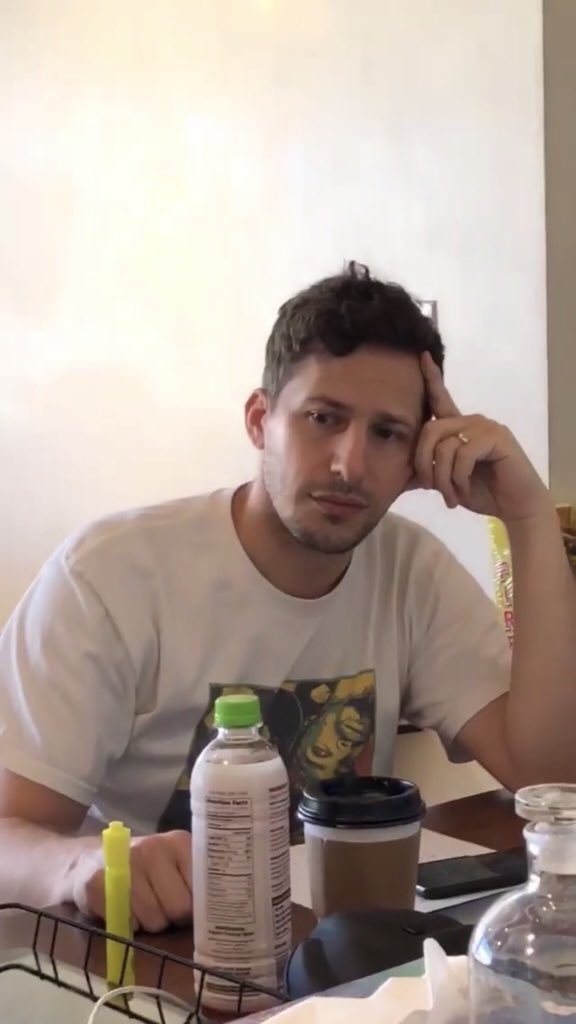 No words can explain how much I love this man Anywaysss happy 41st birthday to Andy Samberg 