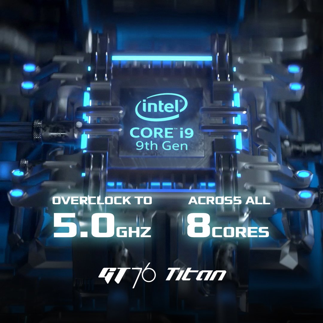 AustraliaMSI's tweet photo. GT76 Titan - We just crack the limit and push all you want to the maximum. 

That's why we call it TOTAL DOMINANCE:
https://t.co/Zin38hL3GQ 

#MSI #MSIgaming #TrueGaming  #Computex2019 #GTseries #Titan #GT76 https://t.co/gDsQcICfE1