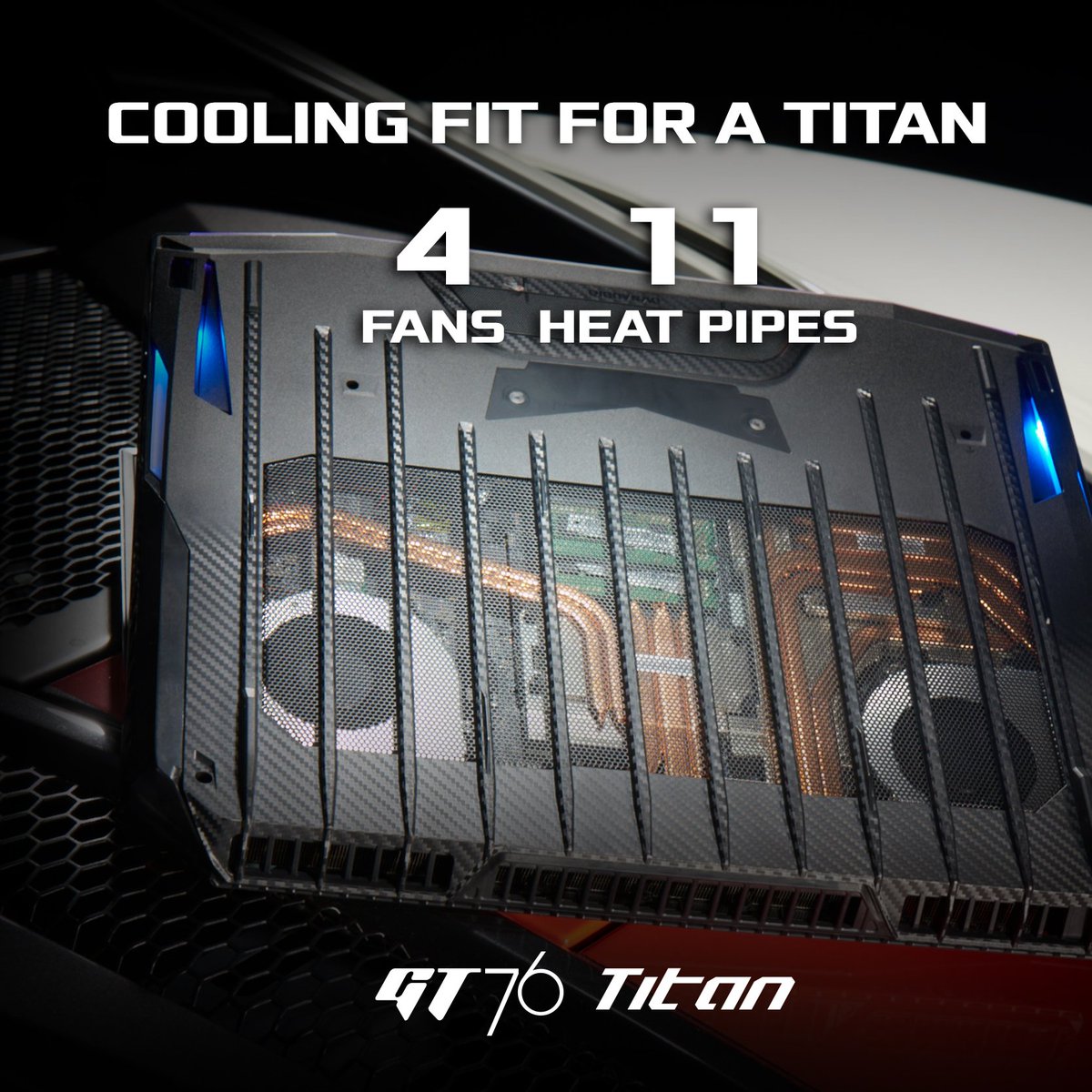 AustraliaMSI's tweet photo. GT76 Titan - We just crack the limit and push all you want to the maximum. 

That's why we call it TOTAL DOMINANCE:
https://t.co/Zin38hL3GQ 

#MSI #MSIgaming #TrueGaming  #Computex2019 #GTseries #Titan #GT76 https://t.co/gDsQcICfE1