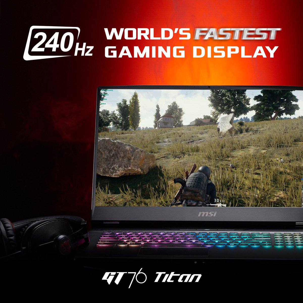 AustraliaMSI's tweet photo. GT76 Titan - We just crack the limit and push all you want to the maximum. 

That's why we call it TOTAL DOMINANCE:
https://t.co/Zin38hL3GQ 

#MSI #MSIgaming #TrueGaming  #Computex2019 #GTseries #Titan #GT76 https://t.co/gDsQcICfE1