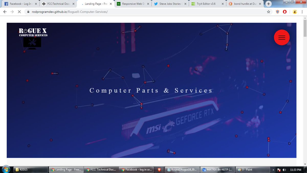 BonzerrLopez's tweet photo. #100daysofcode #R2D15 8/18/19
Today I added some of the content of the JavaScript Technical
Documentation project I'm working on. Did some tweaks with the old project card properties. Still need to think of a more suitable
color for the spiderman theme that I want to achieve. https://t.co/UhkYLMHPjt