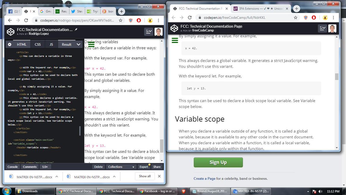 BonzerrLopez's tweet photo. #100daysofcode #R2D15 8/18/19
Today I added some of the content of the JavaScript Technical
Documentation project I'm working on. Did some tweaks with the old project card properties. Still need to think of a more suitable
color for the spiderman theme that I want to achieve. https://t.co/UhkYLMHPjt