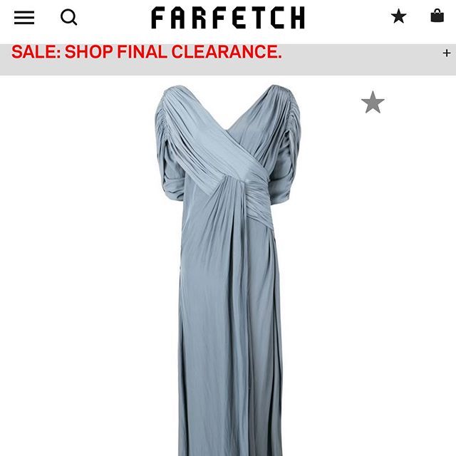 Divine Lanvin gown by Olivier Lapidus available on farfetch.com #minimalistfashion #minimalistfashioneveningwear #designergowns #olivierlapidus
