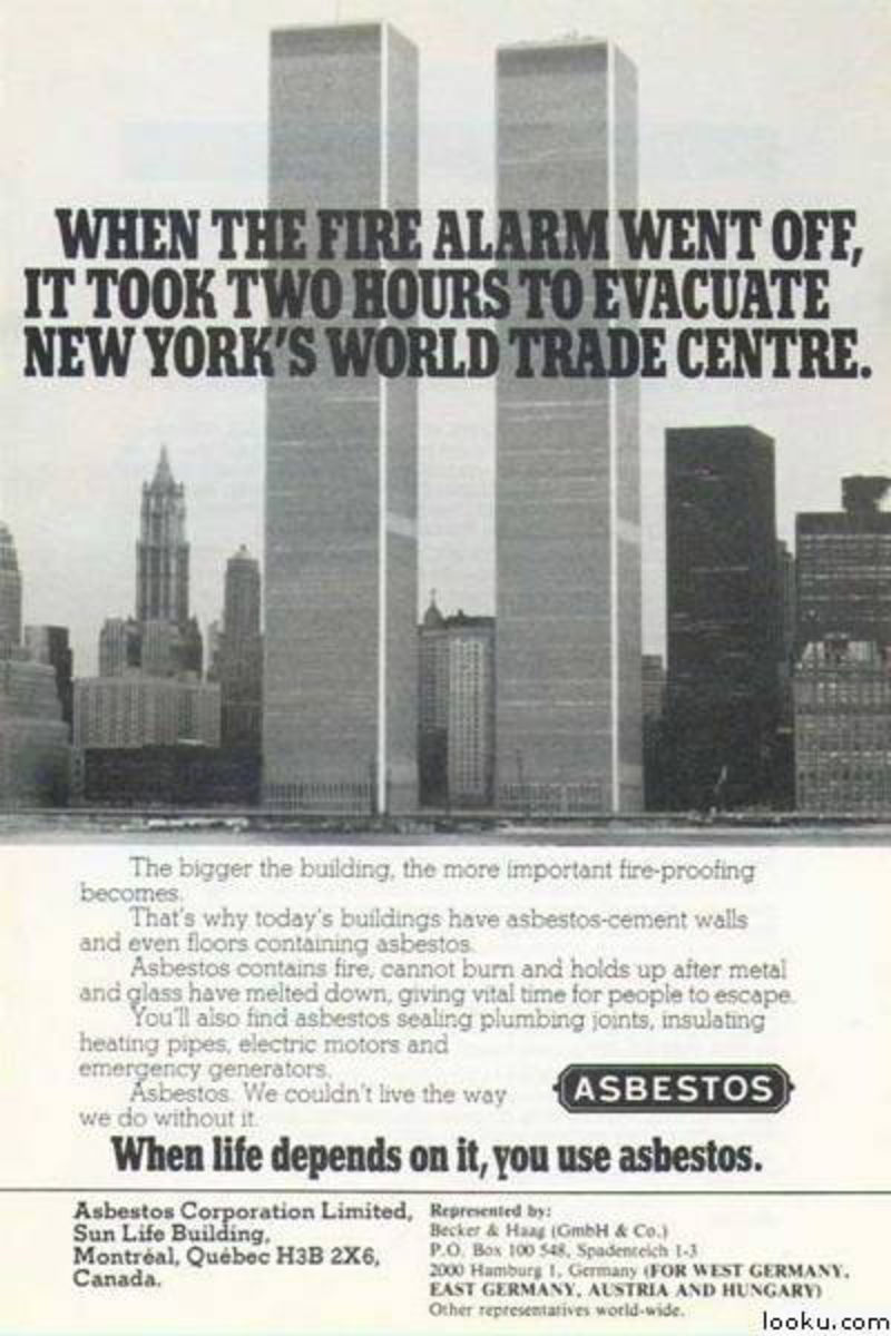 The twin towers were completely covered in asbestos hence the term "poisoned filled giants". This is the reason so many 1st responders ended up with cancer and other diseases. Proper removal of the asbestos would have bankrupted Lucky Larry Silverstein and his criminal buddies