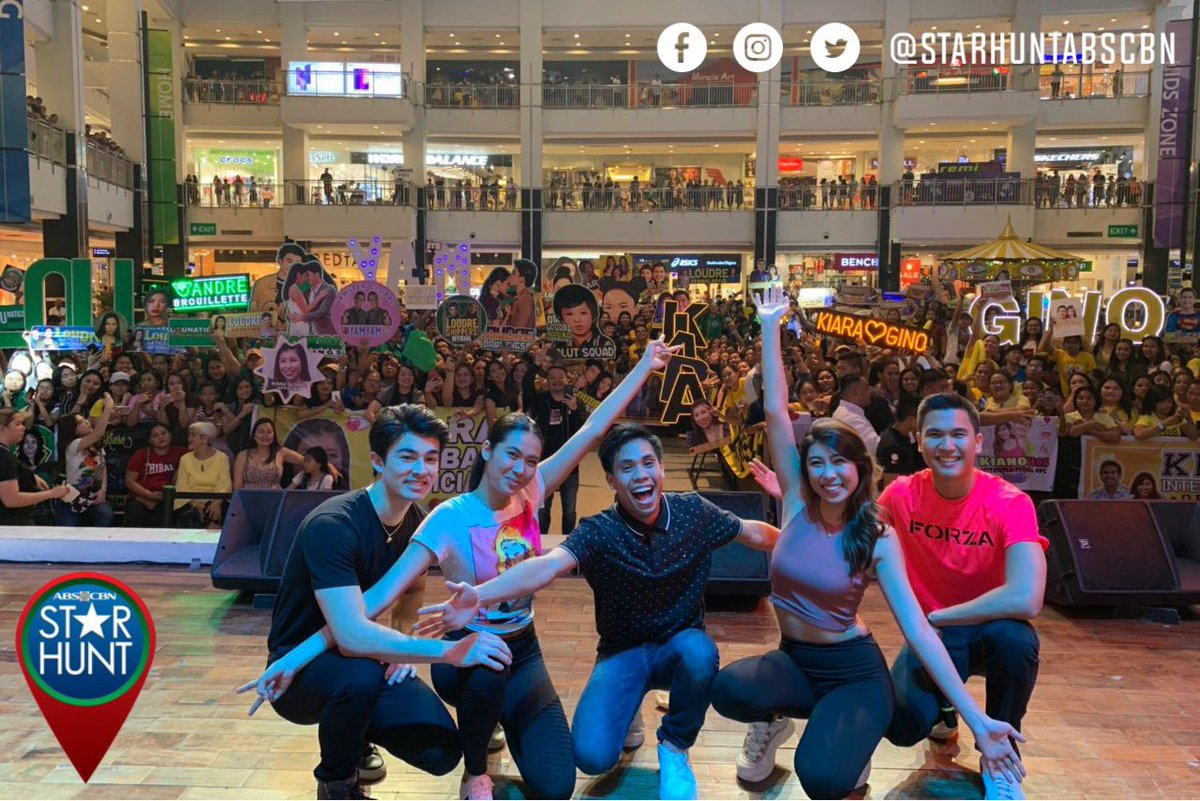 starhuntabscbn's tweet photo. Maraming salamat sa lahat ng Starmates na nakisaya kasama sina Gino, Andre, Lou, Kiara, at Yamyam sa Marquee Mall! 🎊 https://t.co/qiFmym9aKh