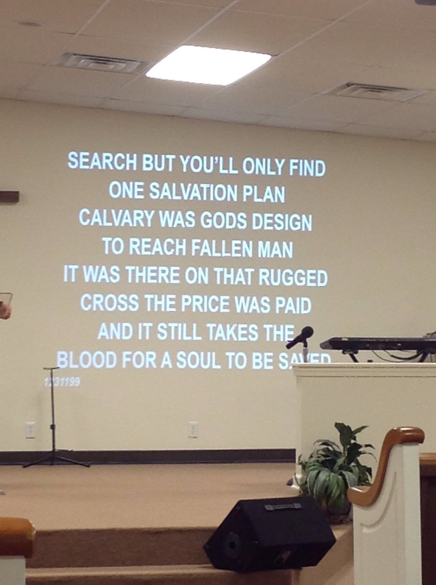 It still takes the blood for a soul to be saved.