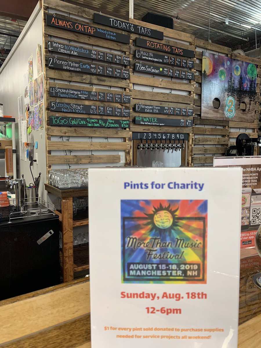 Check our the #Woodstock50 beers on tap at <a href="/ToShareBrewing/">To Share Brewing</a> for our #MoreThanMusicFest Afterparty! 

$1 from every pour from 12-6pm comes back to Old Sol to help offset the cost of this weekend’s service supplies. Plus Woodstock-era artists’ vinyl is playing all afternoon! 🍻✌️🎸