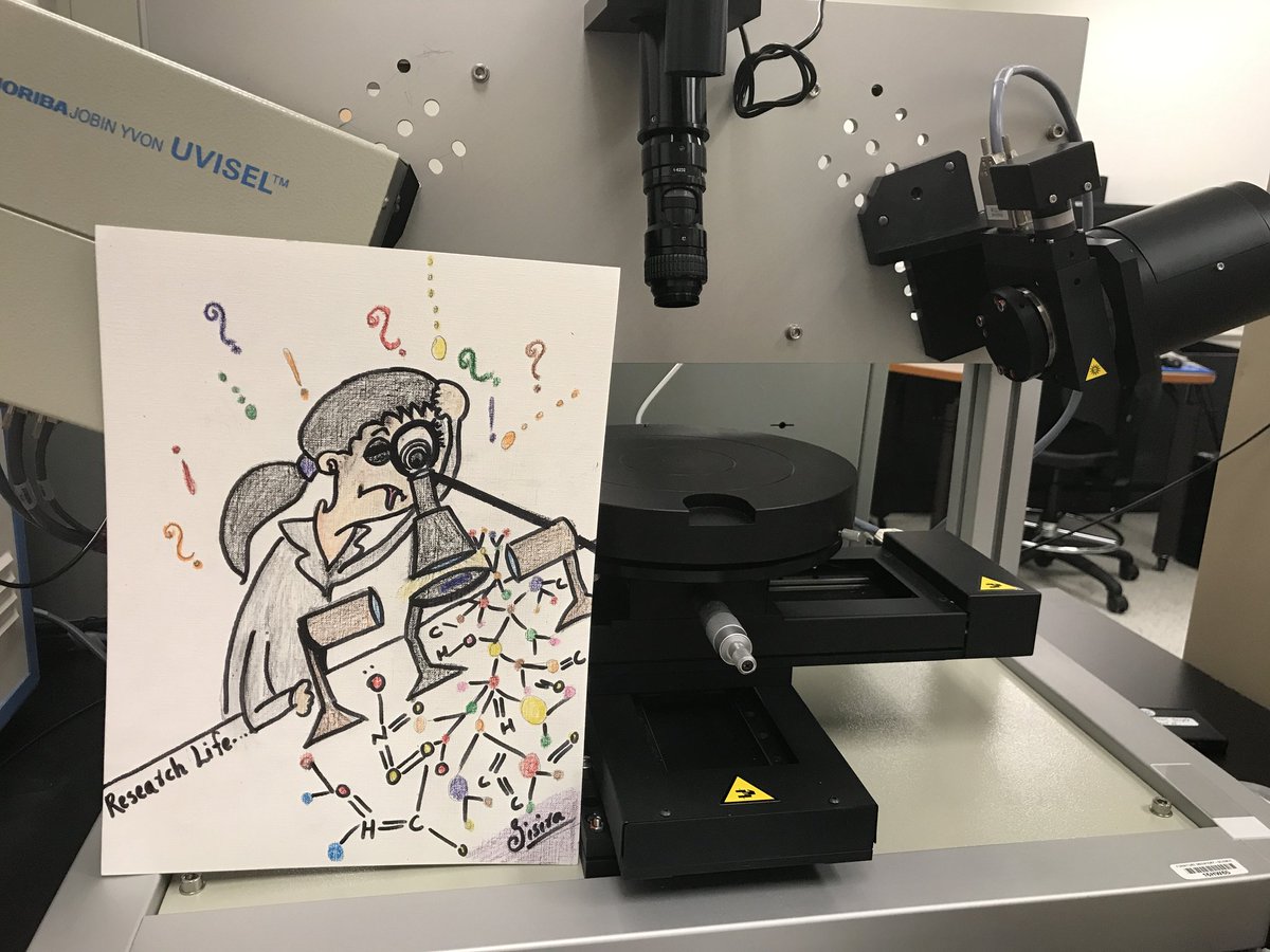 SisiraSuresh's tweet photo. This is me when I am doing Ellipsometry 🙆🏻♀️👩🏻🎨🎨
#FirstTweet #scienceVsArt
#sciencetwitter #sciencecartoons
#ellipsometry #physicsjokes https://t.co/cSx5KrtvIy