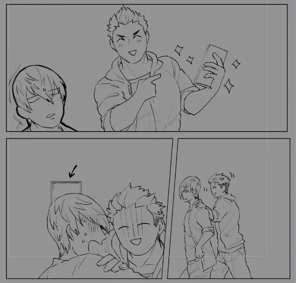 描いてて楽しかった所☺️ 