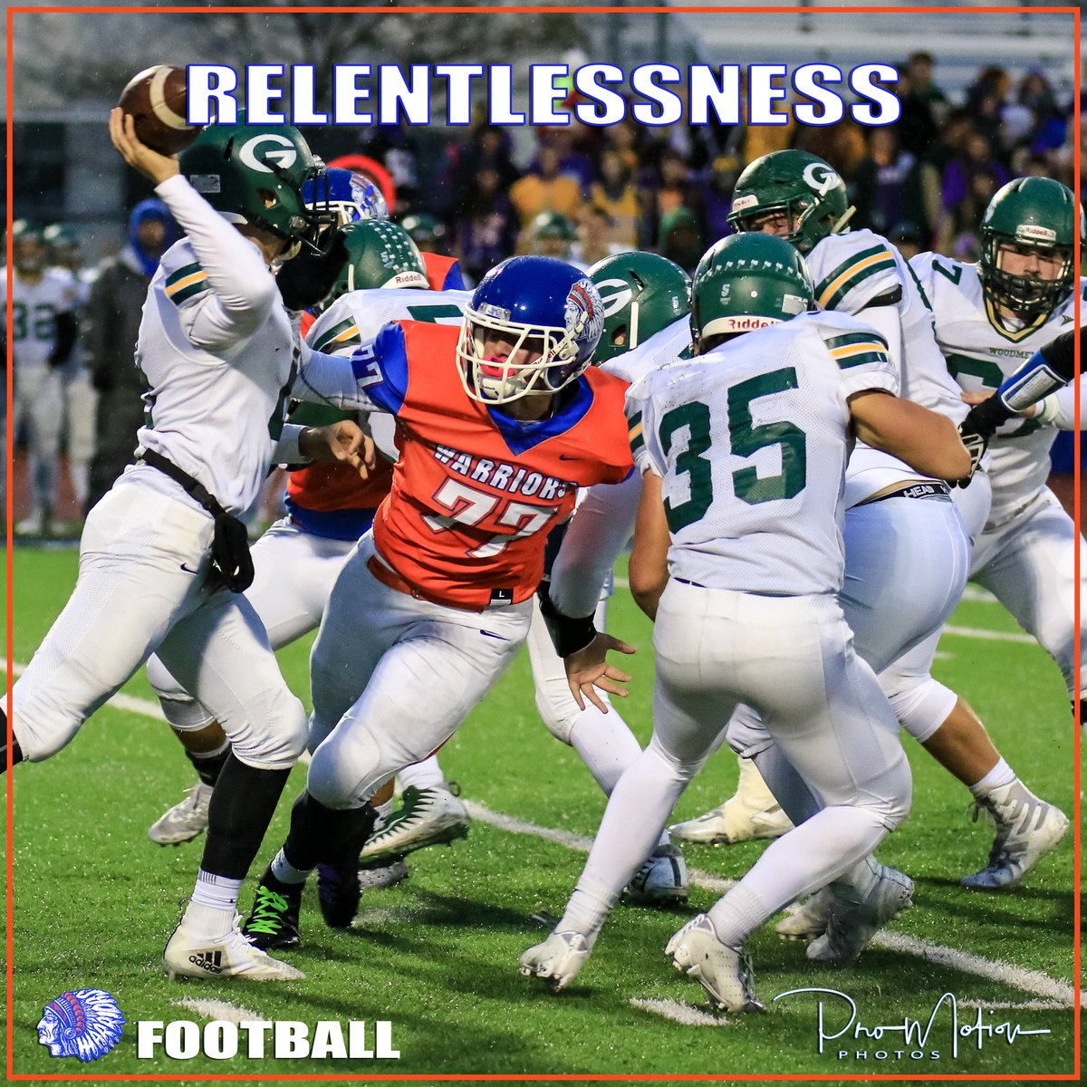 WWarriorFB's tweet photo. Good enough isn't good enough for us. 5 Days Until Kickoff. #CompetitiveToughnessMindset #breaktherock https://t.co/MpZLveNOYX