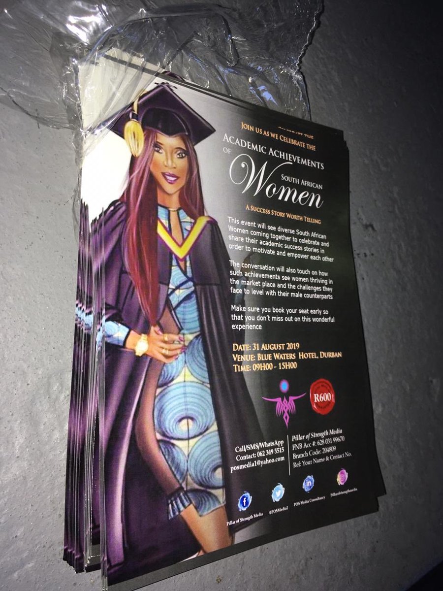 LwandaDuma's tweet photo. Coming to our SA Women’s Academic Excellence 2019: MEC for Economic Development, Tourism &amp; Environmental Affairs - Ms Nomusa Dube-Ncube @eThekwiniM @JacintaNgobese @MrFunnySazi @kzncogta @MfundoDazzling @PsVusidube @madwayisa #sawomenacademicexcellence #asuccessstoryworthtelling https://t.co/Ia36hKkIxc