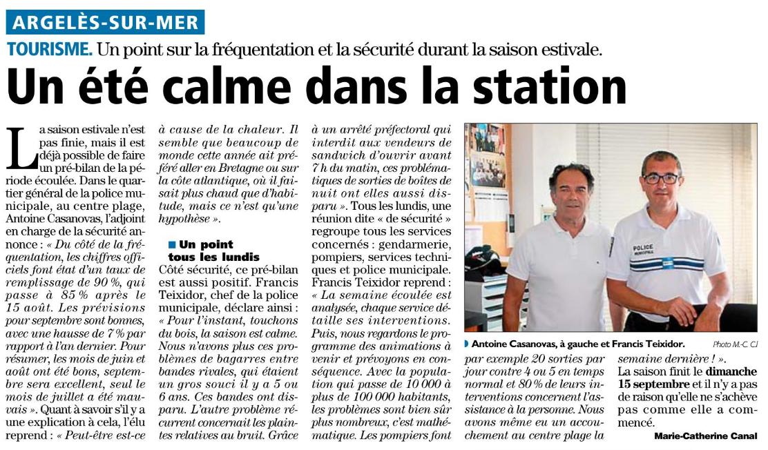 L'Indépendant de ce dimanche 18 août.