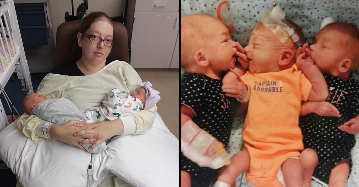 ladbible's tweet photo. Woman who thought she had kidney stones gives birth to triplets.
https://t.co/XVJRhYiaGx https://t.co/nEVKnbYOyU