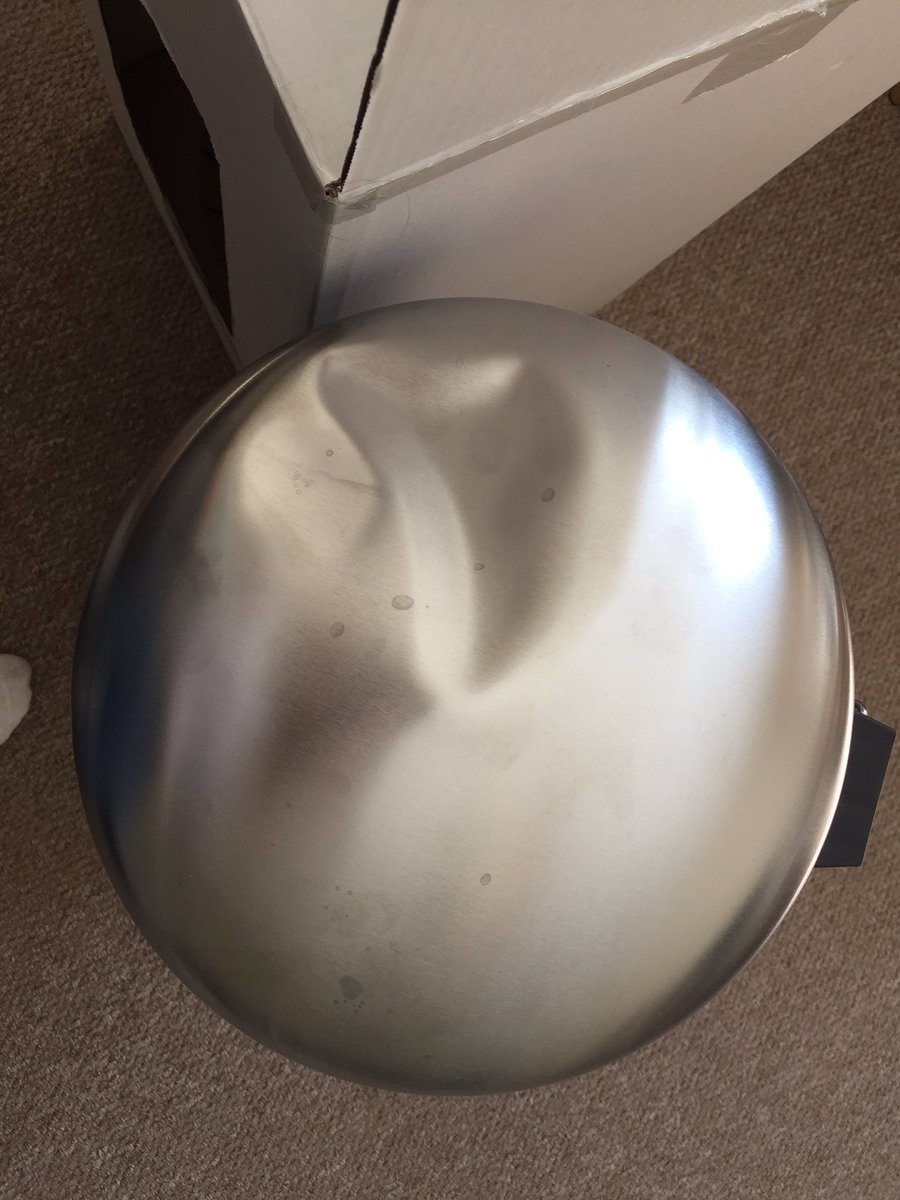 AbyFairfield's tweet photo. Appalled at the sarcastic &amp; extremely rude customer service I had at @IKEAUK when discussing my options of replacing the bin as it clearly has a very large dent in it! My only option is to return it to the store?? https://t.co/3EeOqw6tJN