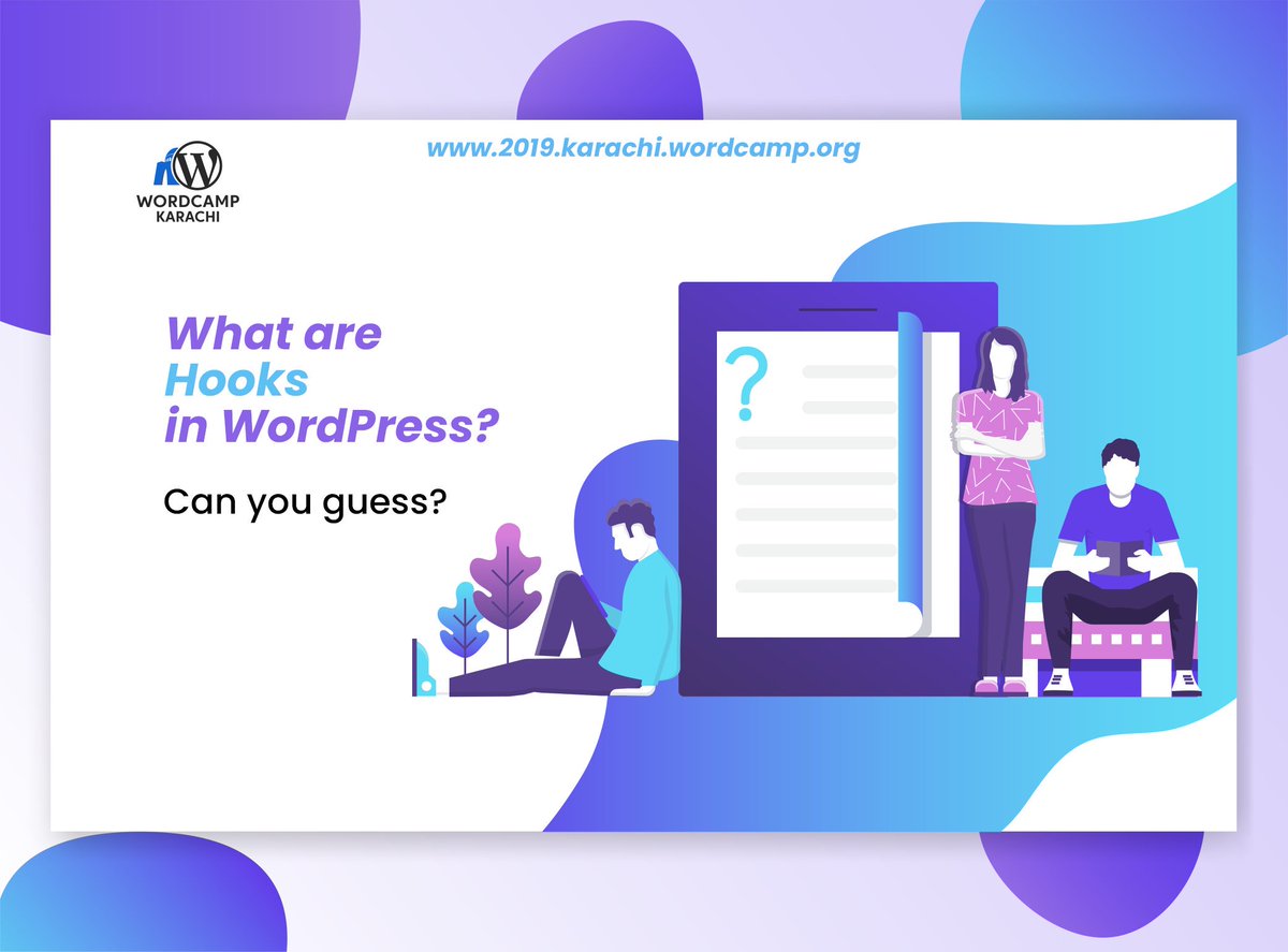 WordcampKarachi's tweet photo. Question no. 2: Do you know what are hooks in WordPress? If you know then comment and one lucky winner who answer all the questions will get a chance to avail 50% discount coupon.

You can register now at:
https://t.co/PLXfdQ7iNQ

#WordPress #WordCamp #WCKHI #WordCampKarachi https://t.co/vhkQCyAMnN
