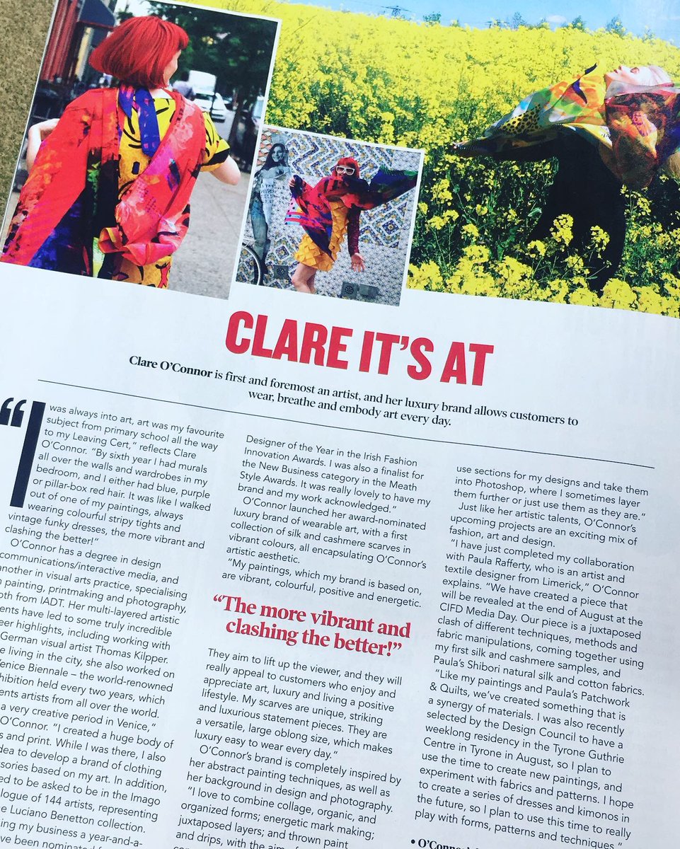 ClareMOConnor's tweet photo. Just picked up a copy of @hotpressmagazine with me in it. A kind of Oh My God moment as I love hotpress. They included some gorgeous Images I took in New York with the @thescarletbob Gemma is a comedian/stylist from Cavan living in NYC. Her style is just amazing & so is she. https://t.co/k4P5vcQVAE