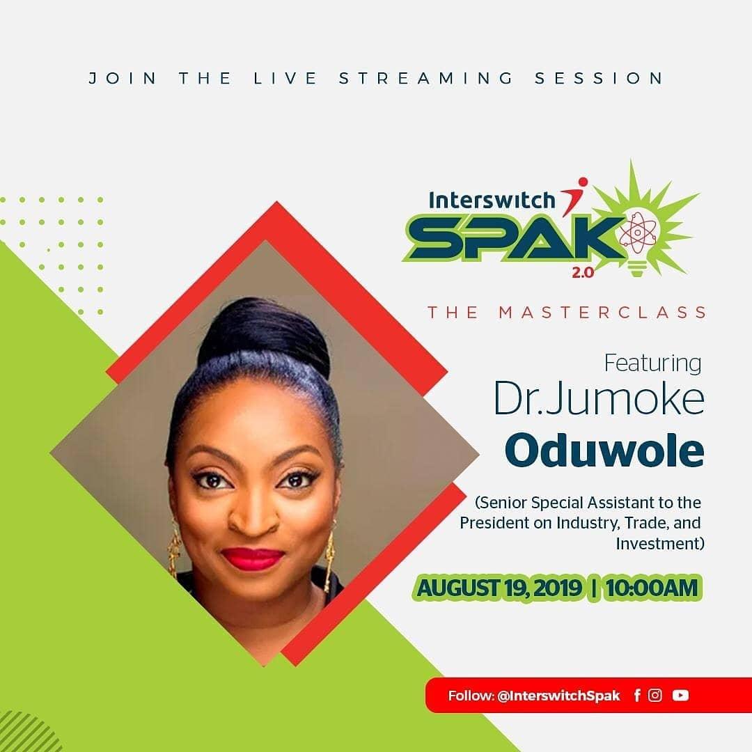 Join us tomorrow as we #KickOff #InterswitchSPAK 2.0 with an insightful Masterclass facilitated by our distinguished speakers: 
Mitchell Elegbe, Founder/GMD <a href="/InterswitchGRP/">Interswitch Group</a>
Dr Jumoke Oduwole, Senior Special Assistant to the President on Industry, Trade and Investment.
