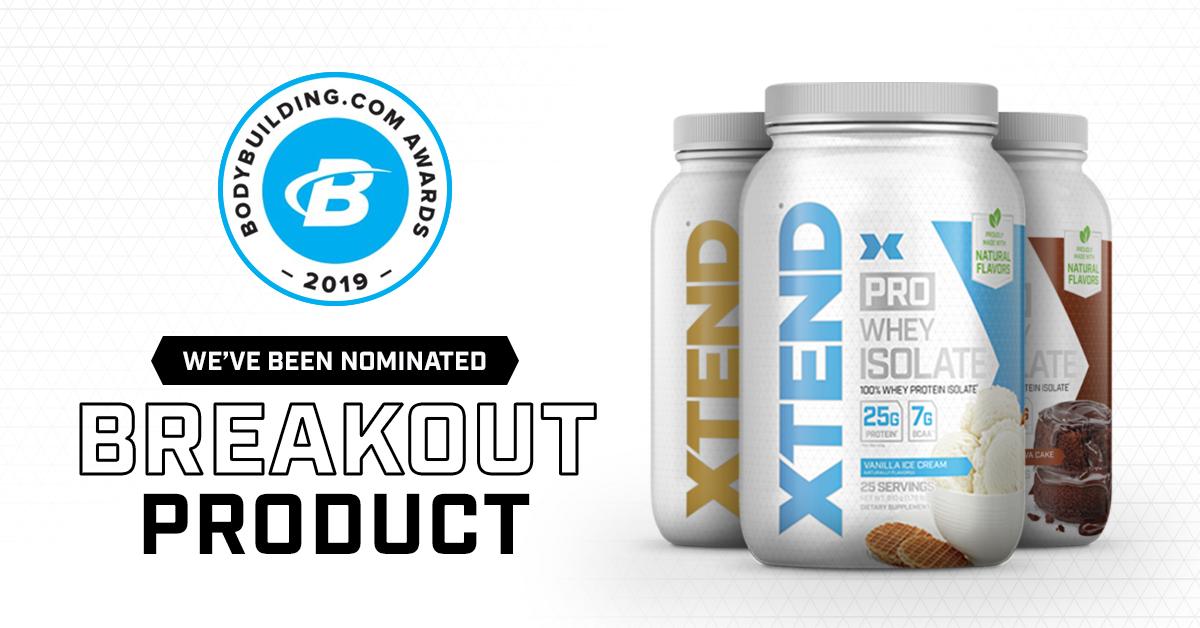 drinkxtend's tweet photo. Why vote for #XTENDPRO in the annual @Bodybuildingcom Awards? How about its 100% Whey Protein Isolate, 25g #protein and 7g BCAAs? 🥇 Vote PRO for Breakout Product of the Year AND Top Protein: https://t.co/98udcj5VNf #XTENDBCAAs #BuildYourBody #BBcom #whey https://t.co/ZtMBv4LY2S