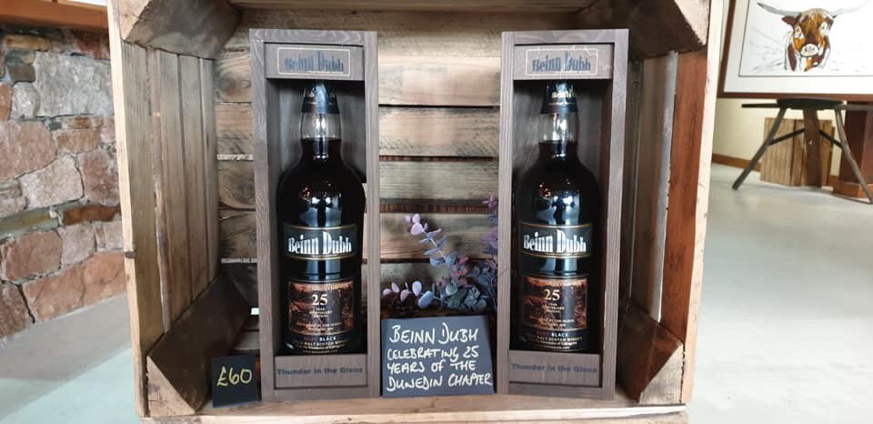 TheSnug4's tweet photo. To celebrate Dunedin Chapter Scotland HOG #9083 25 year anniversary we have released  a special ltd edt (120 numbered bottles) of our #BeinnDubh this will be available at #TITG2019 #Aviemore next week please pop into our shop The Snug or call us on 01479 810126 for more detail. https://t.co/WVC3Imq2gB