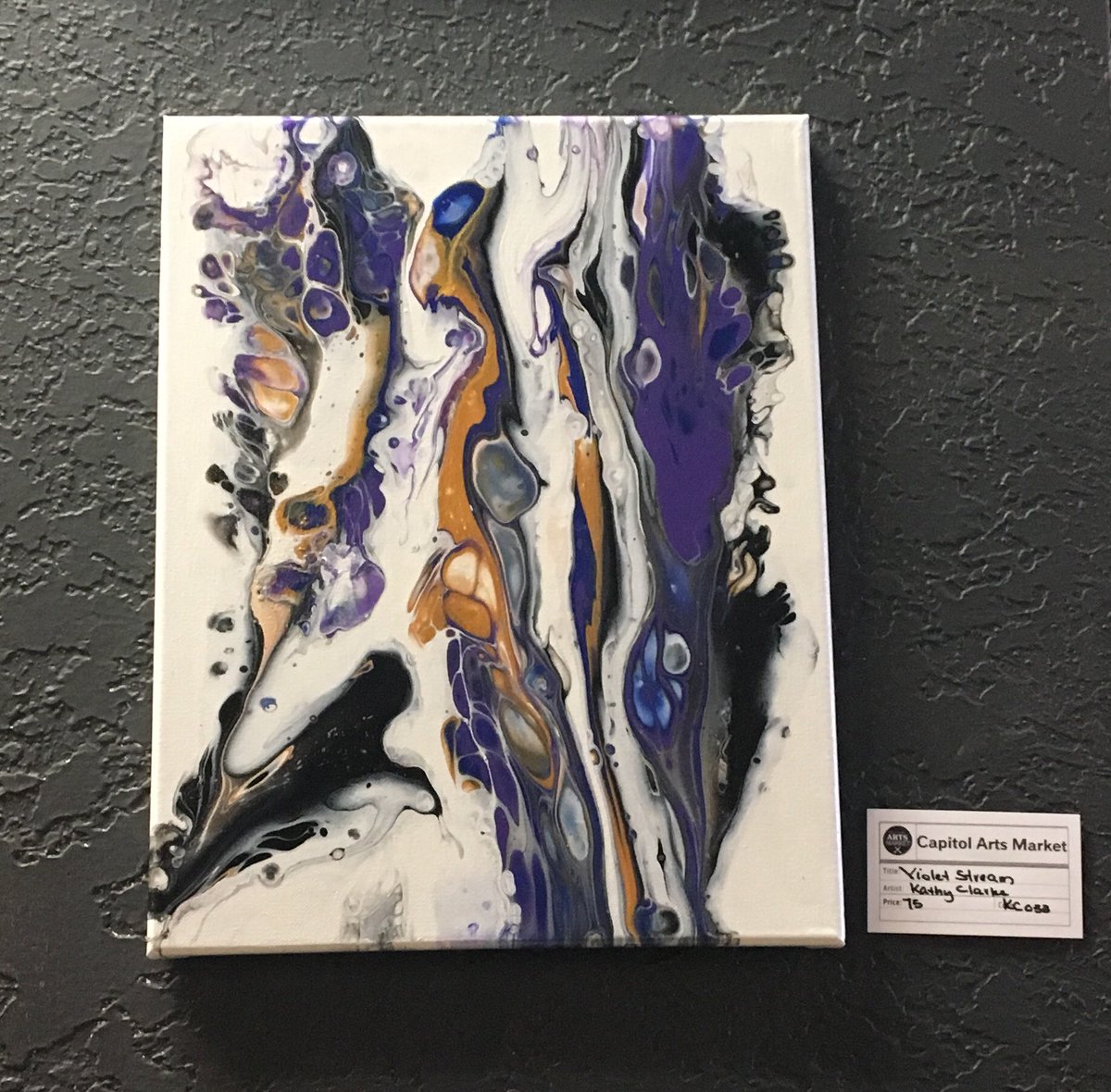 CapitolArtsMkt's tweet photo. Artist: Kathy Clarke. My choice for the day. Check out her other pieces at Capitol Arts, 13 Norfolk St S. Gallery hours Tuesday-Friday 10:00-5:00 & Saturday 10:00-3:30.
#capitolartsmarket #downtownsimcoe #acrylicpainting #acrylicpour https://t.co/pXMJyToR2X