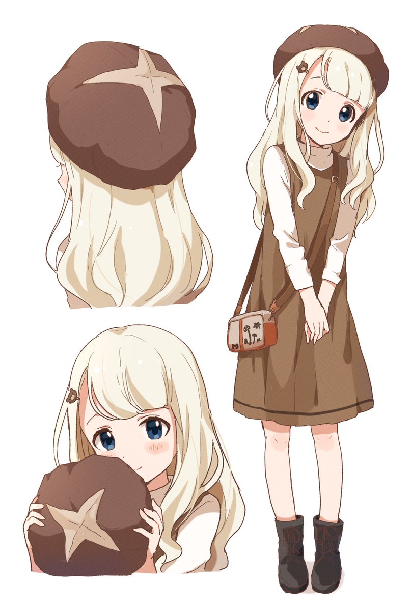 お題箱 しいたけ帽子の女の子 ぶちのイラスト お題箱 しいたけ帽子の女の子 ぶちのイラスト