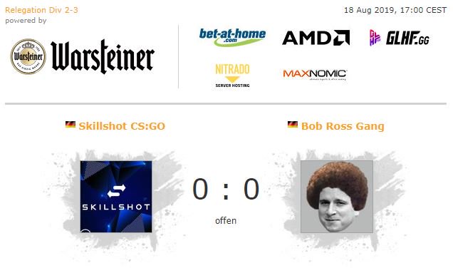 LetsCast's tweet image. LIVE: @SkillshotCS vs. #BobRossGang - @99DAMAGEde #99Liga Div 2-3 #Relegation #CSGO
🎙️ Caster: @jungsonCSGO

➡️ twitch.tv/letscast_csgo2