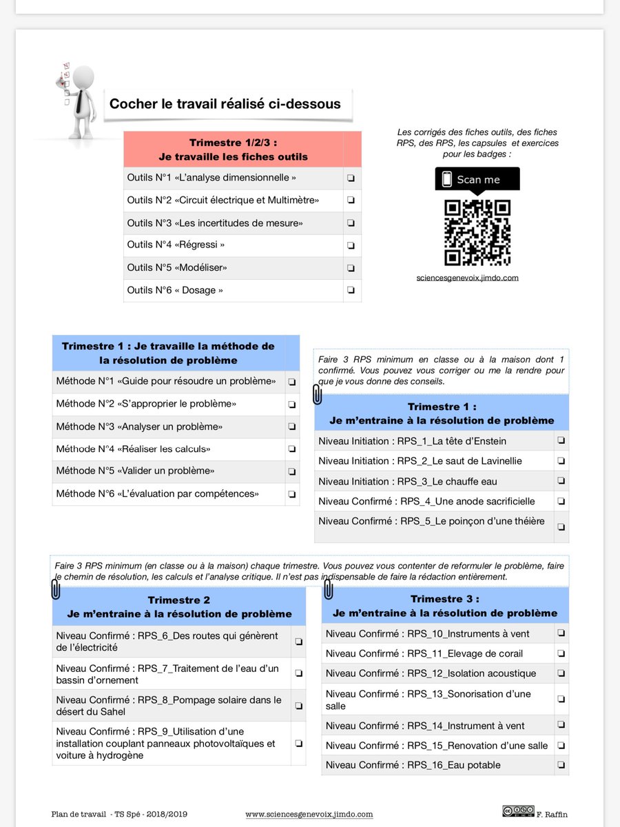 florenceraffin's tweet photo. L’année dernière j’avais testé le plan de travail par trimestre en TS, cette année (la dernière de Spé physique avt la réforme 😭) ce sera le plan de travail pour l’année 😄. #teamphys #classesinversées #differenciation #autonomie Voici le doc si cela peut inspirer quelqu’un .... https://t.co/e6Yv5qVc1f