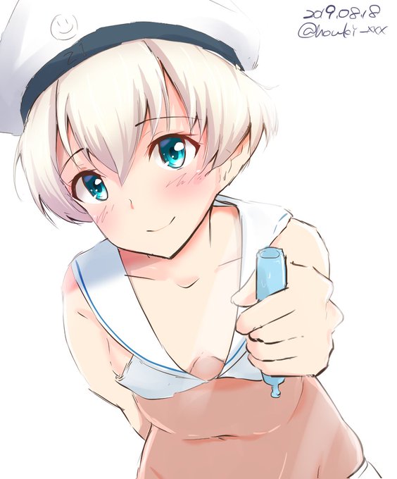 入渠上がりのレーベから差し入れ
#艦これ版深夜の真剣お絵描き60分一本勝負
#艦これ版真剣お絵描き60分一本勝負_20190818 