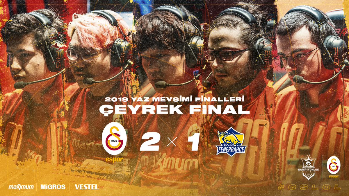 GSEsports's tweet image. 3. MAÇ SONUCU | Galatasaray Espor: 2 1907 Fenerbahçe: 1 

Seride 2-1 öne geçiyoruz! #GSWIN 🦁 #GSvFB #GSlive