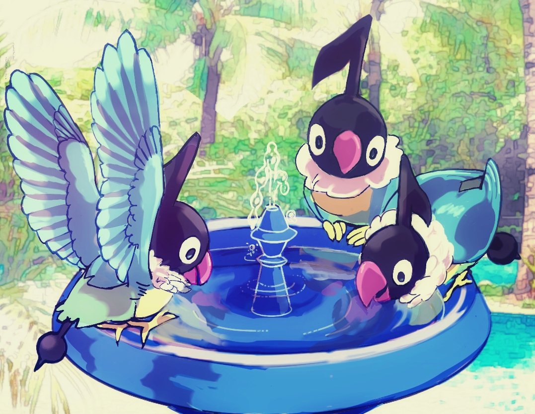 とり 鳥ポケモンの日 まあ かわいい どなた と水に話しかけるぺラップ T Co 1xfwacyvfj Twitter